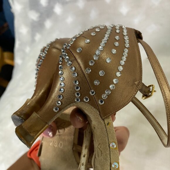 Dance Shoes Women  Dancing High Heel Sparkly Salsa Bachata Latin - Picture 5 of 6